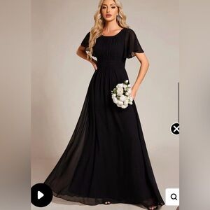 Ever Pretty Black Maxi Evening Gown